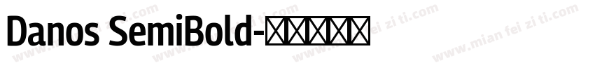 Danos SemiBold字体转换